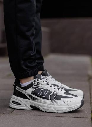 Чоловічі кросівки new balance 530 white black