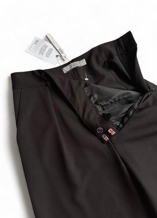Новые asos черные широкие брюки высокая посадка2 фото