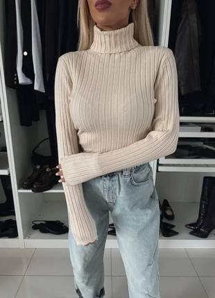 Гольф водолазка з високою горловиною.4 фото