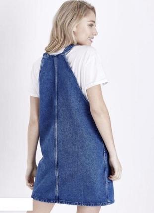 Джинсовый сарафан размер xs s denim хлопок