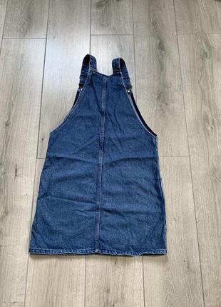 Джинсовый сарафан размер xs s denim хлопок