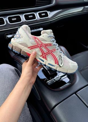 Кроссовки asics gel kahana 8 beige red blue