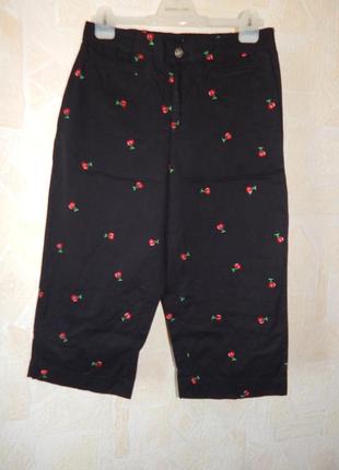 Бріджі бавовняні з вишивкою