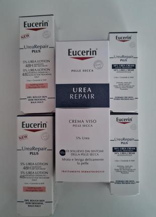 Крем для очень сухой кожи лица eucerin urea repair tag creme urea 5%