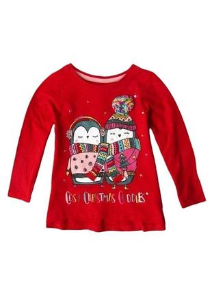 Кофта лонгслив пингвины новогодний новый год рождественский christmas nutmeg