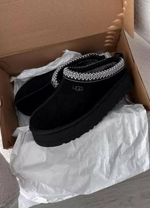 Угги мюли в стиле Saoirse ugg tazzy замшевые меховые тапочки
