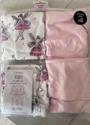 Пижамы девичьи 💕🌸на 1 год