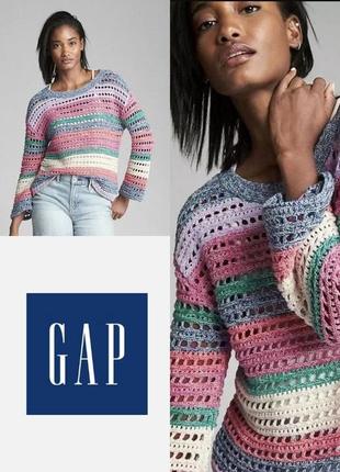 Стильна вязаная кофта джемпер gap for good этикетка