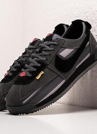 Кроссовки nike cortez x union gray серые