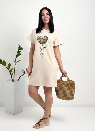 Женское летнее платье с рисунком с карманами с хлопка6 фото