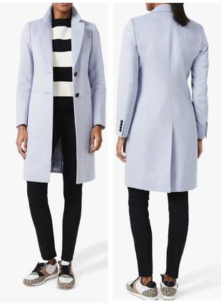 Элегантное пальто hobbs англия из 100% шерсти. шерстяное пальто hobbs.