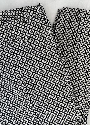 Летние брюки стрейч женские черно белые gap/сша 50-52 хлопок4 фото