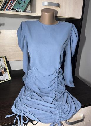 Эффектное платье с драпировкой сторон2 фото