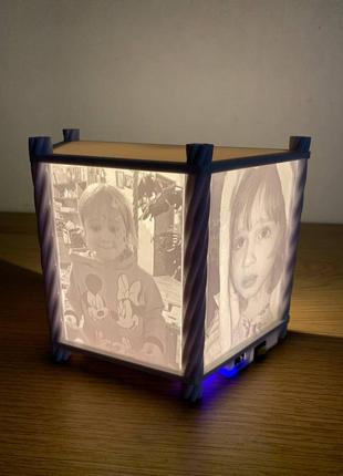 Літофанія світильник павербанк