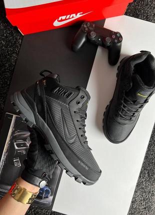 Мужские кроссовки nike rivah gore-tex black grey fur