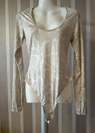 Боди в змеиный принт plt