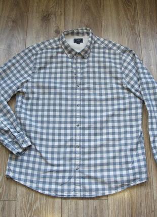 Рубашка -f&f- мужская размер xl 100 % хлопок, качество + подарок