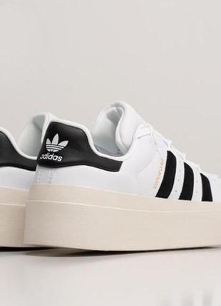Adidas superstar bonega black white кроссовки и кеды высокое качество размер 38