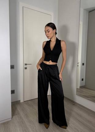 Брюки шелковые