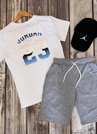 Комплект шорти+футболка+кепка jordan