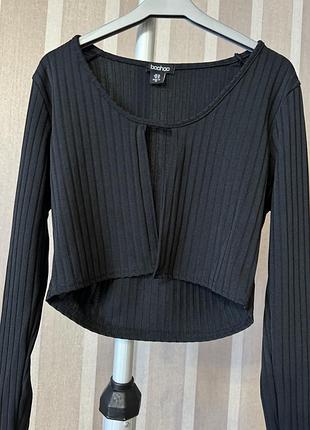 Топ лонгслив в рубчик boohoo 5