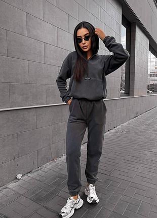 Женский флисовый костюм, черный флисовый костюм, серый флисовый костюм, молочный флисовый...