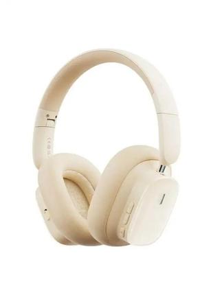 Бездротові навушники baseus bowie h1i noise-cancellation wireless headphones повнорозмірні білі