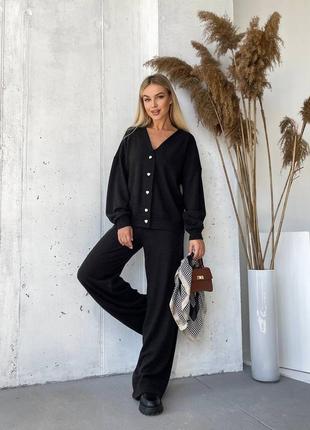 Красивый стильный женский ангоровый костюм двойка с брюками7 фото