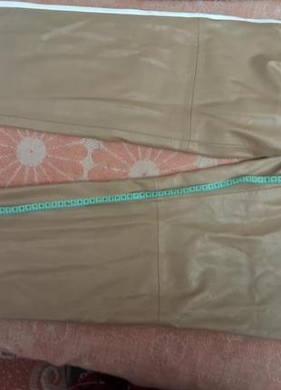 Штаны женские спортивные из искусственной кожи