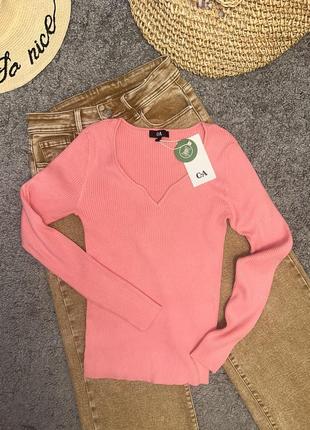 Стильный и нежный свитерик в рубчик, c&a, р. s