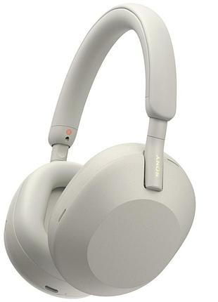 Навушники бездротові sony wh-1000xm5 повнорозмірні (wh1000xm5s.ce7) сріблясті