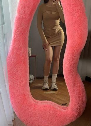 Платье короткое песочное s/m