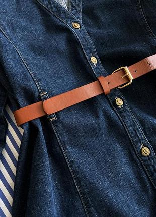 Джинсове плаття довжини міді джинсова сукня денім