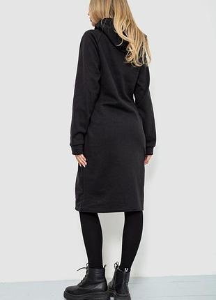 Туника на флисе черного цвета