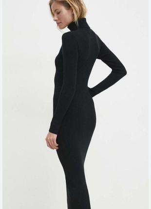 Чорна в рубчик сукня гольф calvin Logo klein s/m