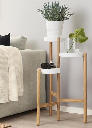 Бамбуковая подставка для цветов подставка для цветов ikea satsumas (402.581.54)