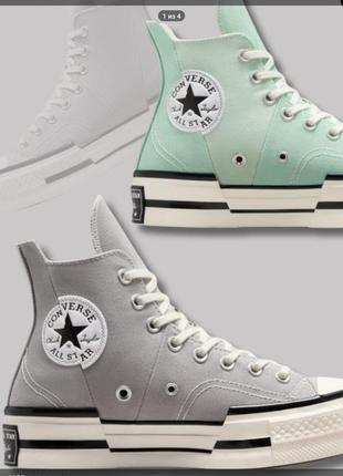 converse c 2200 147112194 Converse Chuck 70 Sneakers alte blu con fiori ricamati