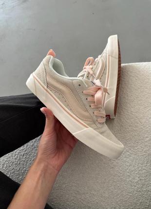Vans knu skool pink розовые вансы