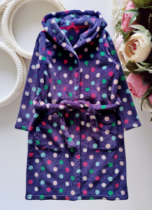 Фіолетовий халат у горох  артикул: 21384