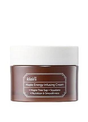 Живильний крем з соком клену mini dear, klairs maple energy infusing cream, 15 г