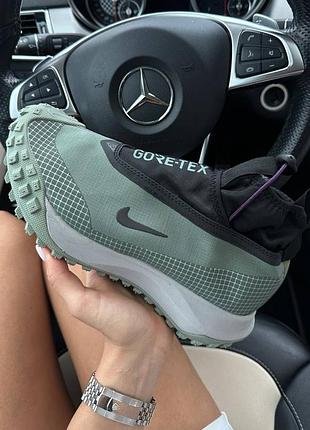 Nike acg mountain fly gore-tex green black, кроссовки, кроссовки