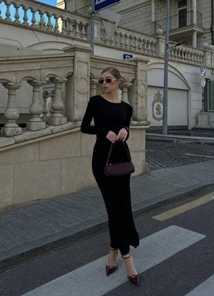 4 кольори! жіноча облягаюча сукня максі з ангори в рубчик, довге трикотажне плаття футляр, приталена, базова, тепла, класична, слім