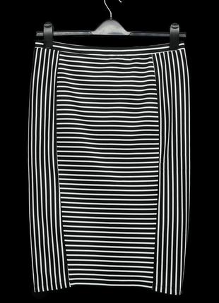 Обтисла спідниця "dorothy perkins" у чорно-білу смужку, uk12/eur40.