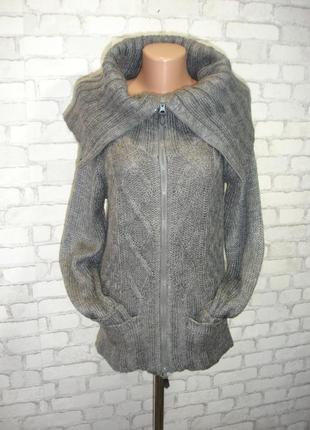 Теплая кофта на молнии с карманами по бокам "vera moda"