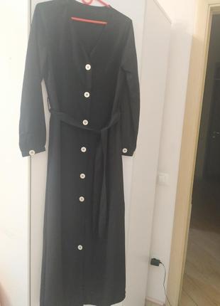 Платье длинное испания черная