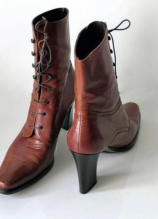 Черевики-ботильйони шкіряні жіночі nine west, 40 р.