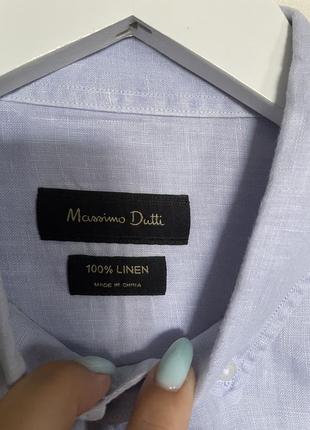 Сорочка massimo dutti 100% льон