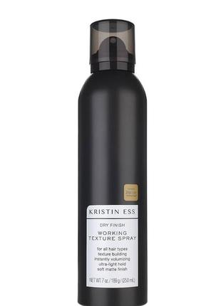 Текстурувальний спрей з легкою фіксацією kristin ess dry finish working texture spray, 250 мл