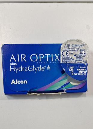 Контактні лінзи air optix plus hydra glyde -4.00
