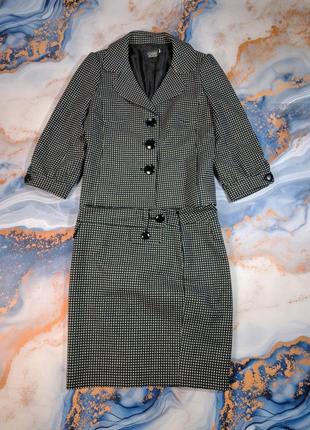 Классический женский костюм oggi collection с юбкой zara деловой